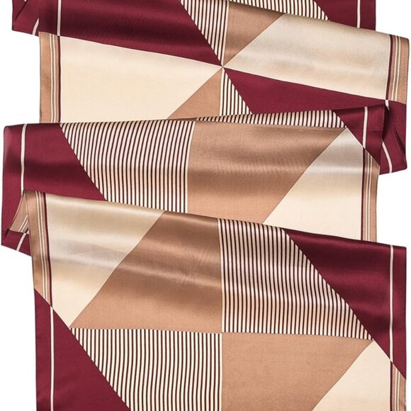 100% Mulberry Silk Scarf - 70'' X 21'' Long Satin Fashion Designer Scarf - Light - Picture 3 of 7